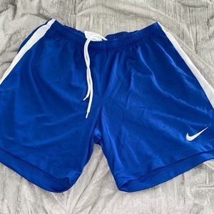 large blue nike shorts